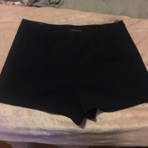 High waisted black shorts